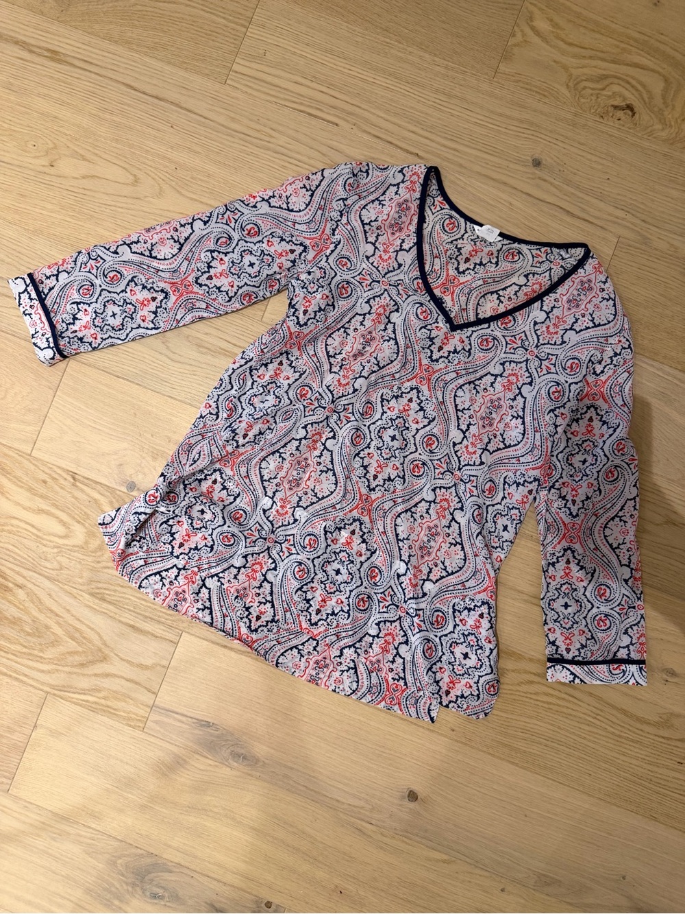 Club Monaco Paisley Top - women’s small